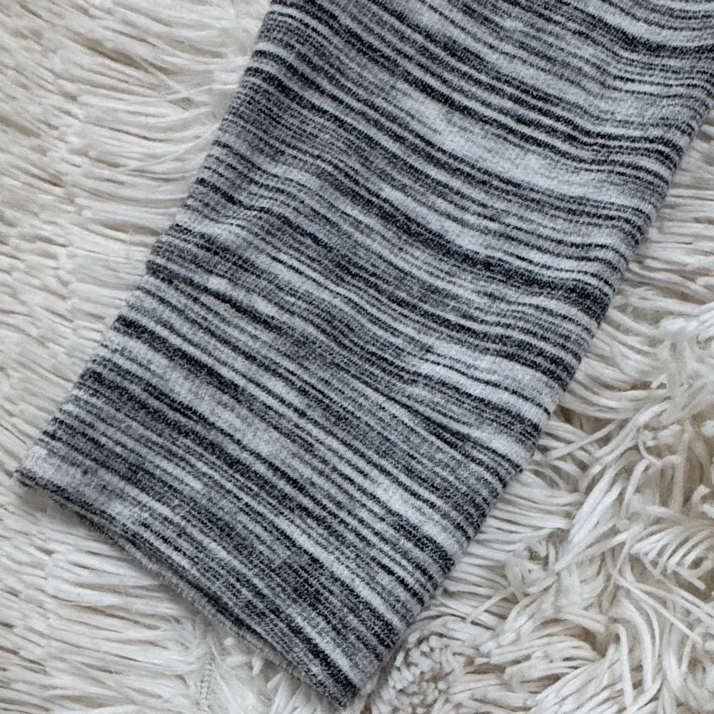 Cherish Striped Henley 💗 Black &  Gray - Picture 9 of 14